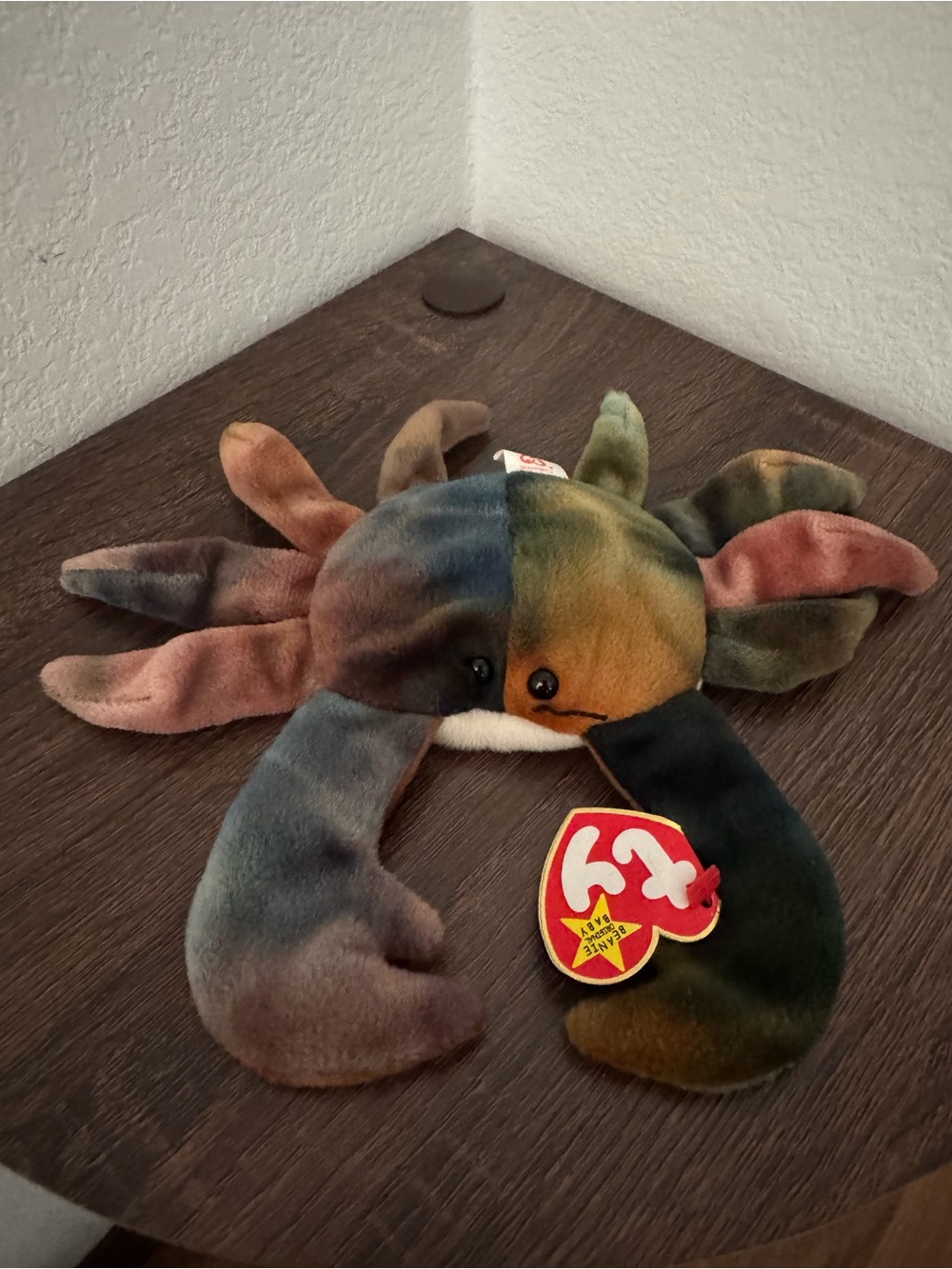 Ty Multicolor Plush Crab Claude Beanie